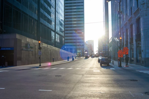 Gata i Chicago på dagtid — Stockfoto