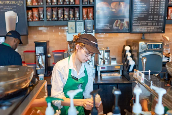 Washington-on Starbucks kávézó — Stock Fotó