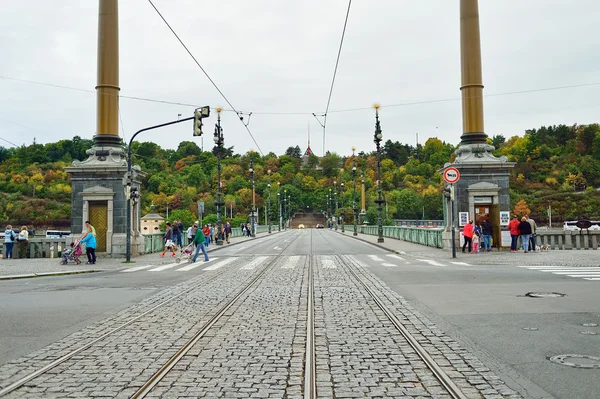 Strada di Praga durante il giorno — Foto Stock