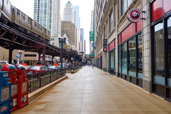 Street of Chicago at daytime — Stock Photo, Image