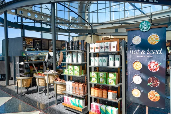 Café Starbucks en el Aeropuerto O 'Hare —  Fotos de Stock