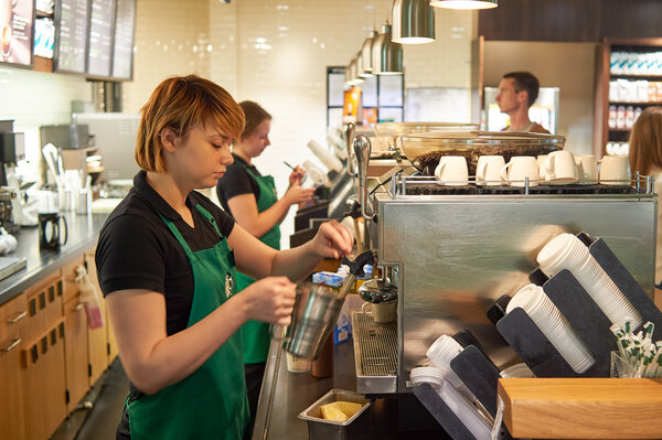 Starbucks cafe interior