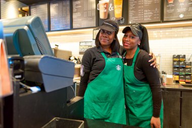 Starbucks Cafe çalışanları