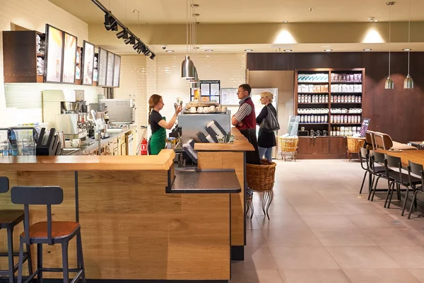 Starbucks cafe interior — Stock Photo, Image