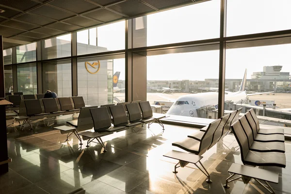 All'interno dell'aeroporto di Francoforte — Foto Stock