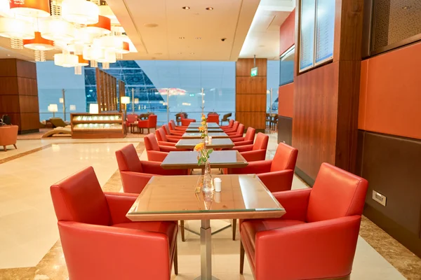 Emiraten business class-lounge — Stockfoto
