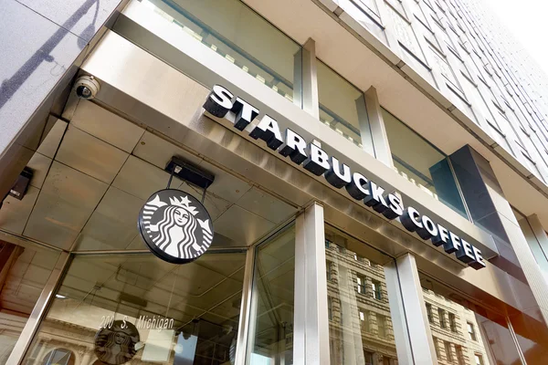 Dış Starbucks Cafe — Stok fotoğraf
