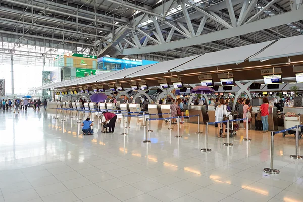 Dentro do Aeroporto de Suvarnabhumi — Fotografia de Stock