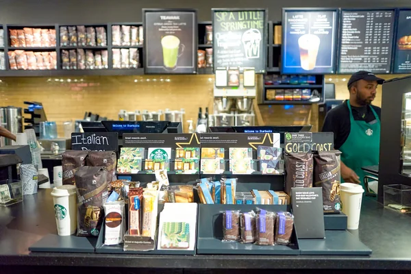 Starbucks Cafe in New York — Stock Photo, Image