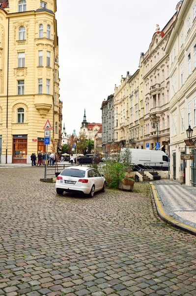 Prager Straße bei Tag — Stockfoto