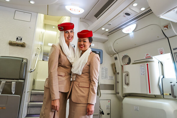 Emirates crew members