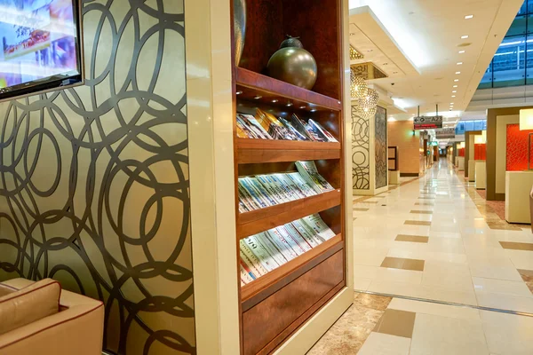 Emiráty obchodní třídy salonek — Stock fotografie