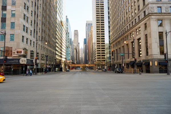 Street of Chicago at daytime — Stock Photo, Image