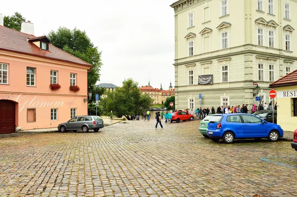 Ulica Pragi w ciągu dnia — Zdjęcie stockowe