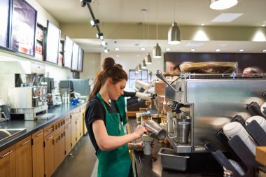 İşçi Starbucks Cafe