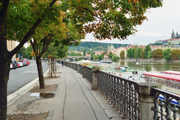 Street of Prague at daytime — Stock Photo, Image