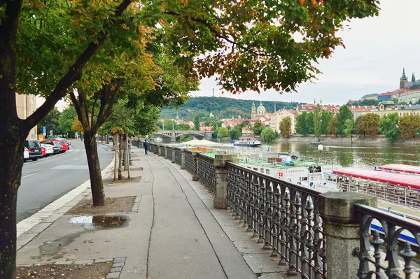 Prager Straße bei Tag — Stockfoto