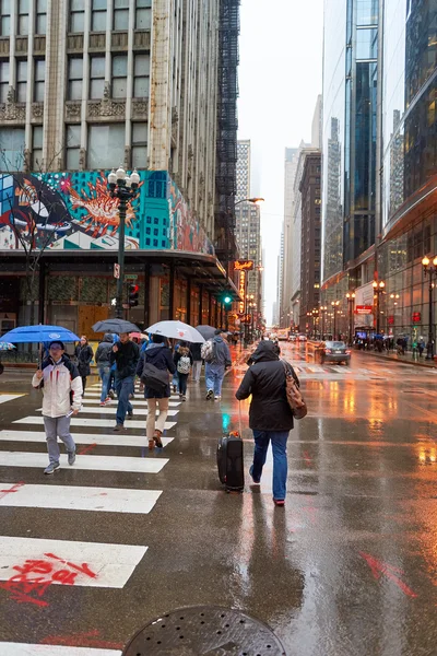 Strada di Chicago di giorno — Foto Stock
