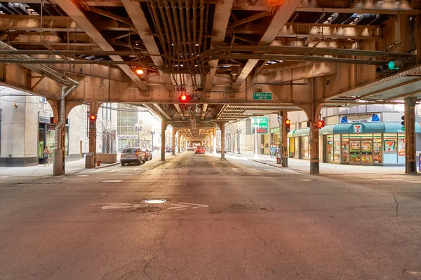 Street of Chicago at daytime — Stock Photo, Image