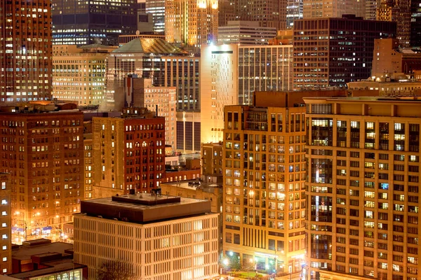 Vista de Chicago por la noche — Foto de Stock