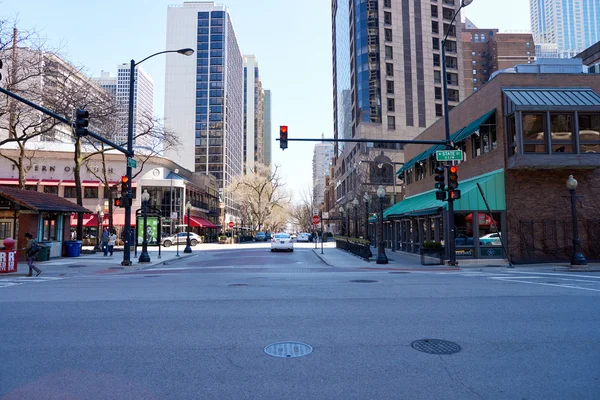 Street of Chicago at daytime — Stock Photo, Image