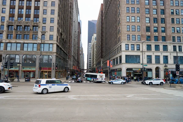 Straat van Chicago overdag — Stockfoto
