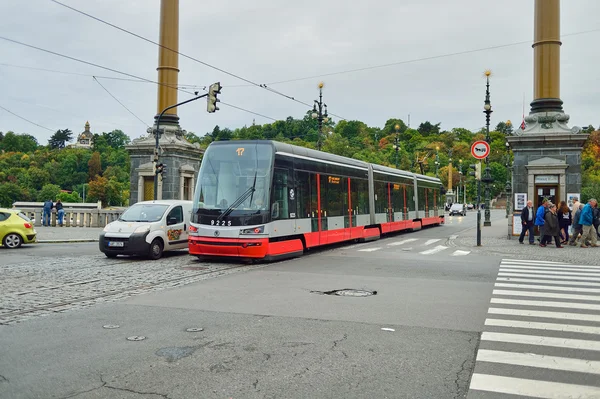 Straat van Praag overdag — Stockfoto