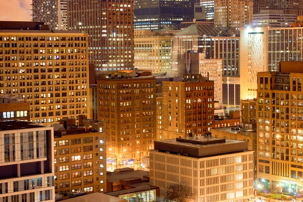 Vista de Chicago à noite — Fotografia de Stock