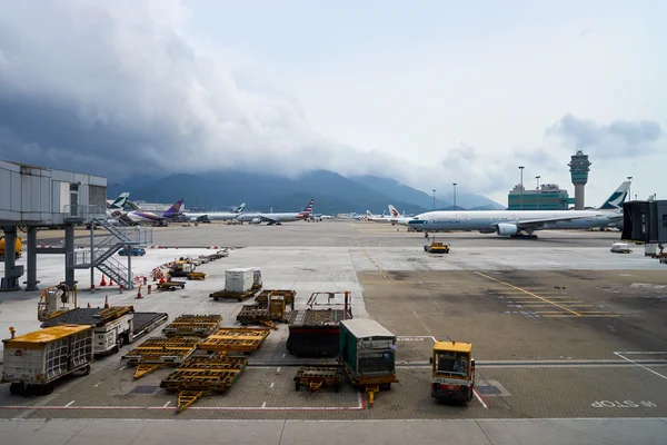 Cathay Pacific aircraft — Stock Photo, Image