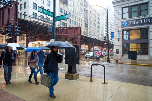 Calle de Chicago durante el día — Foto de Stock