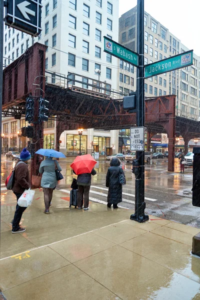 Calle de Chicago durante el día — Foto de Stock