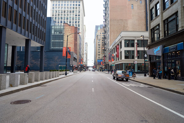 Улица Чикаго днем
