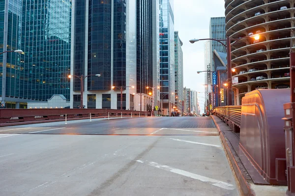 Rue de Chicago le soir — Photo