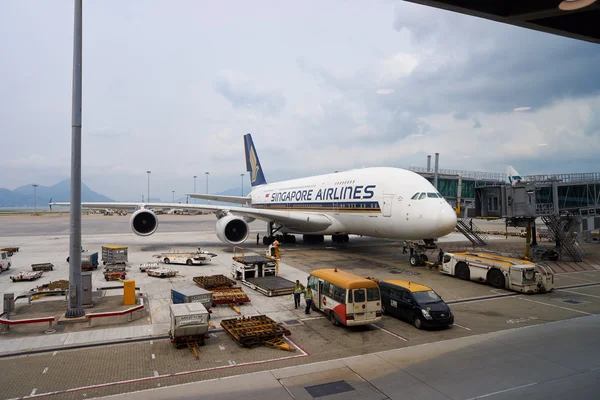 Airbus A380 da Singapore Airlines — Fotografia de Stock