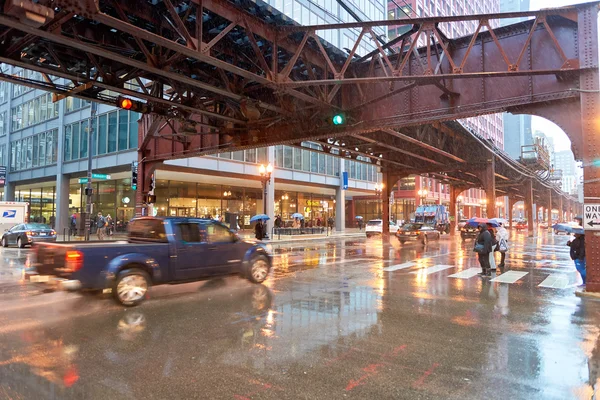 Calle de Chicago durante el día — Foto de Stock