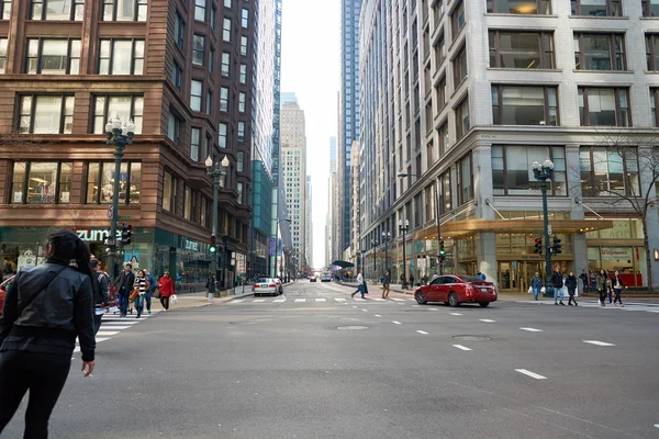 Δρόμο του Σικάγο κατά τη διάρκεια της ημέρας — Φωτογραφία Αρχείου