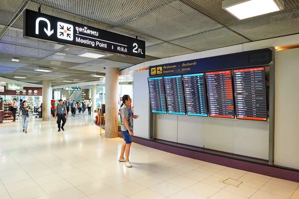 Insidan av Suvarnabhumi Airport — Stockfoto