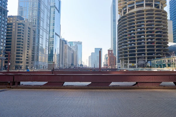 Street of Chicago at daytime — Stock Photo, Image