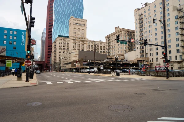 Street of Chicago at daytime — Stock Photo, Image