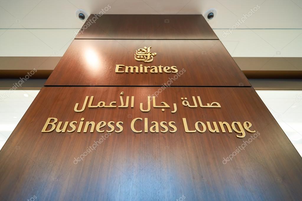 DUBAI, UAE - MARCH 09, 2016: inside of Dubai International Airport. Dubai International Airport is the primary airport serving Dubai and is the world's busiest airport by international passenger traffic