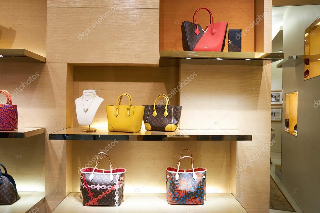 Louis Vuitton colourful window display in the Zurich