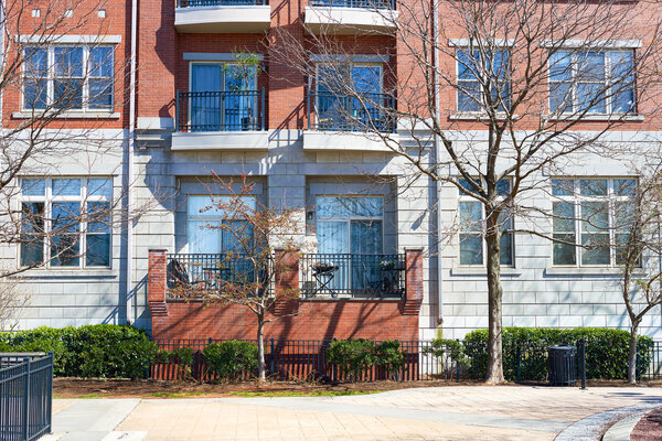 JERSEY CITY, USA - CIRCA MARCH, 2016: building in Jersey City at daytime. Jersey City is the second most populous city in the U.S. state of New Jersey after Newark.