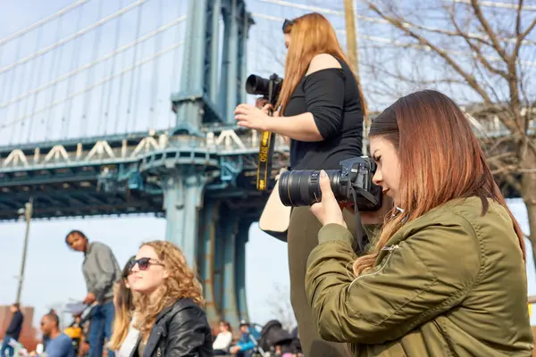 Scattare foto a New York — Foto Stock