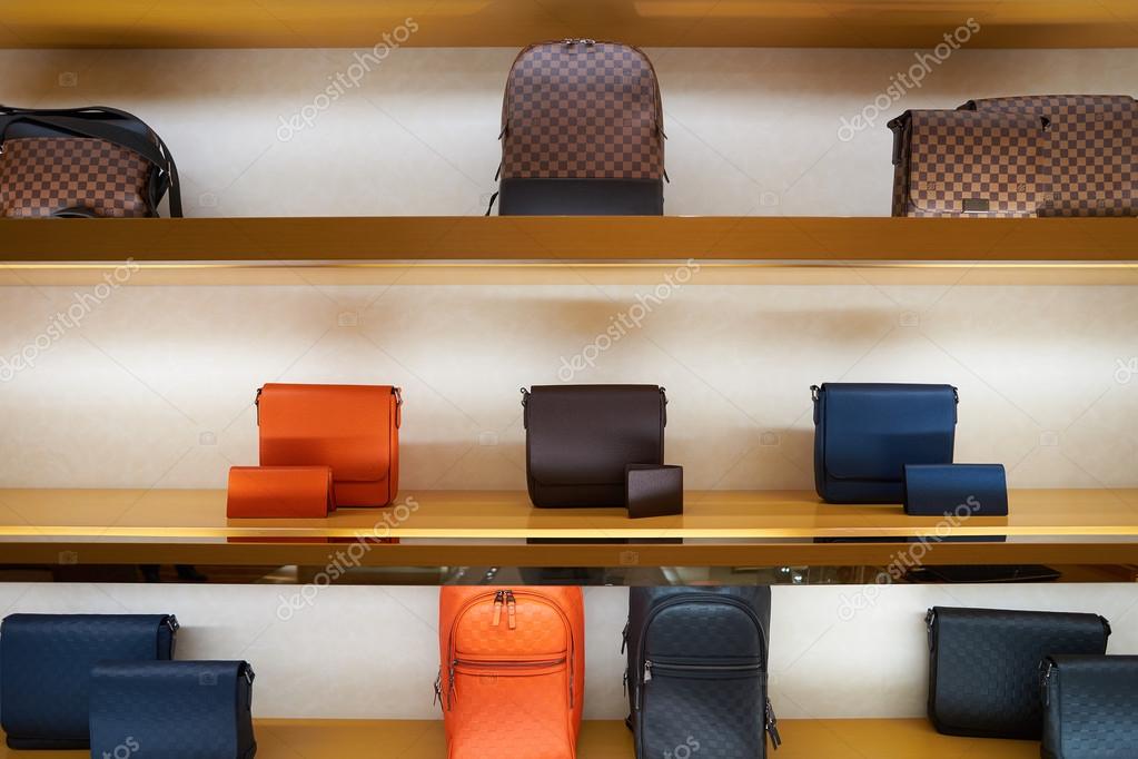 KUALA LUMPUR, MALAYSIA - MAY 09, 2016: Inside Of Louis Vuitton Store. Louis  Vuitton Malletier, Commonly Referred To As Louis Vuitton, Or Shortened To LV,  Is A French Fashion House Founded In