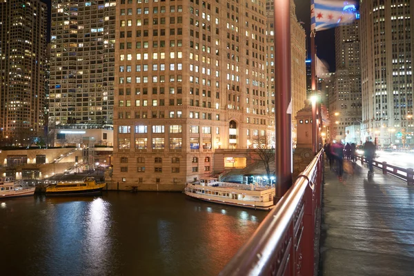 Chicago la nuit — Photo