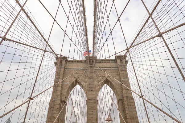 Pasarela pietonală a podului Brooklyn — Fotografie, imagine de stoc