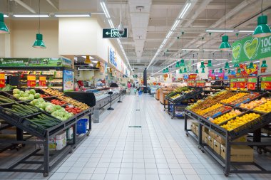 Çin'de Walmart mağaza