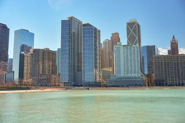 Вид Чикаго в дневное время — стоковое фото