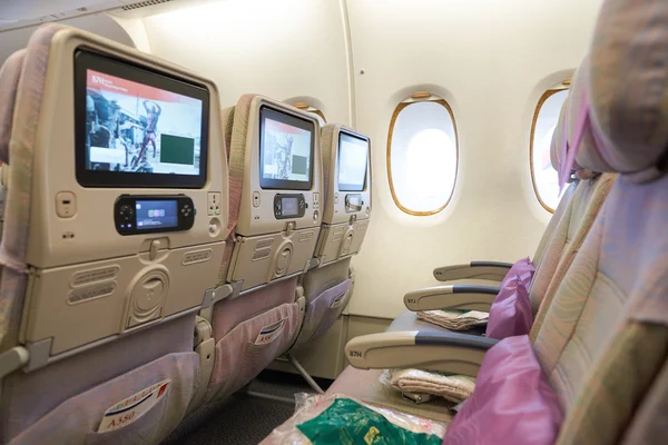 Emiráty airbus a380 — Stock fotografie