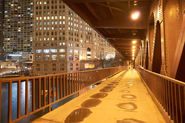 Chicago nattetid — Stockfoto